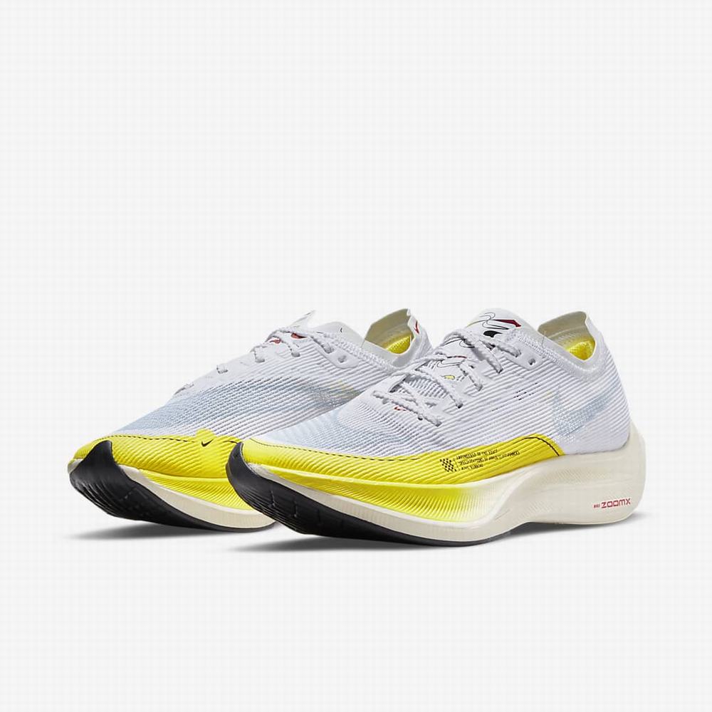 Nike ZoomX Vaporfly NEXT% 2 Női Futócipő Fehér Sárga Kék | NI0724-S90
