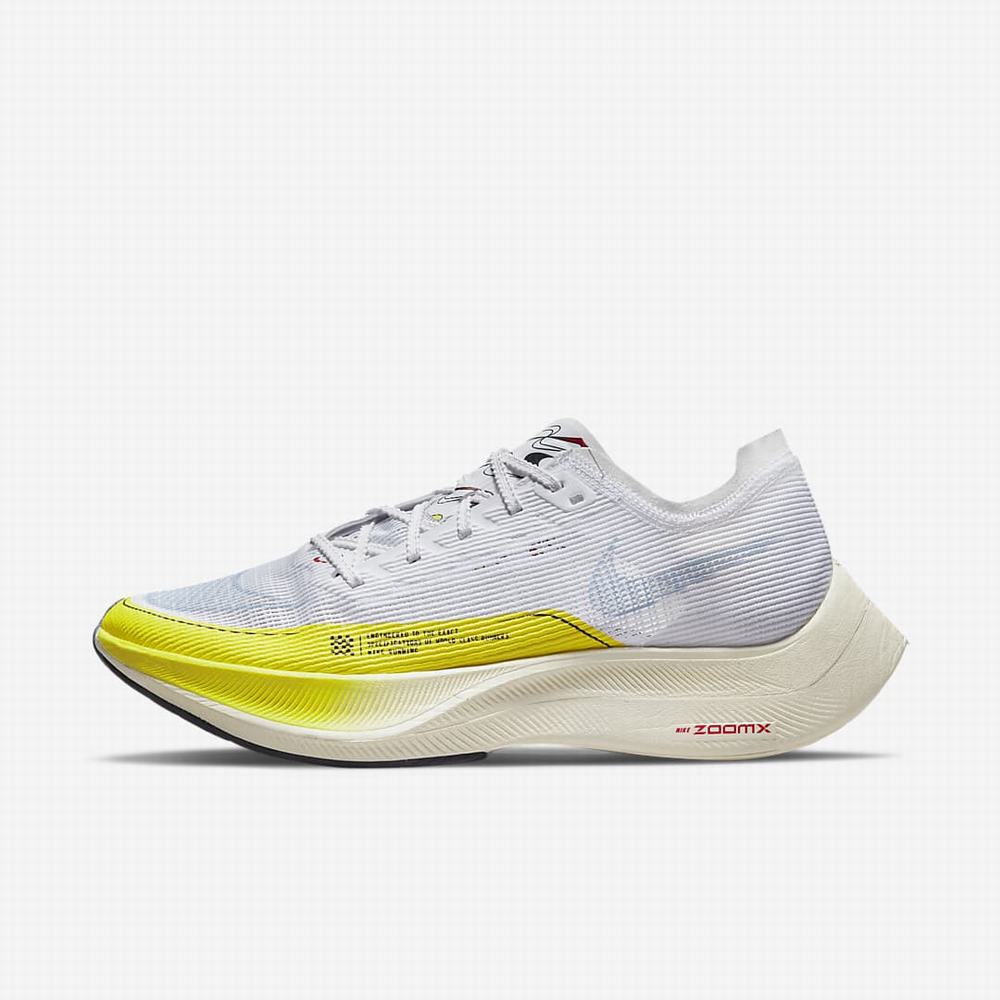Nike ZoomX Vaporfly NEXT% 2 Női Futócipő Fehér Sárga Kék | NI0724-S90