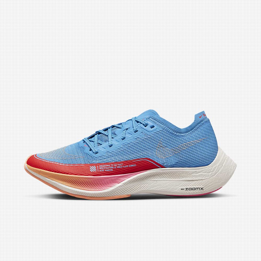 Nike ZoomX Vaporfly NEXT% 2 Női Futócipő Kék Világos Piros Narancssárga Világos Barna | NI8735-Z39
