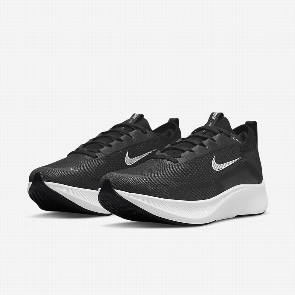 Nike Zoom Fly 4 Női Futócipő Fekete Sötétszürke Fehér | NI8417-N29