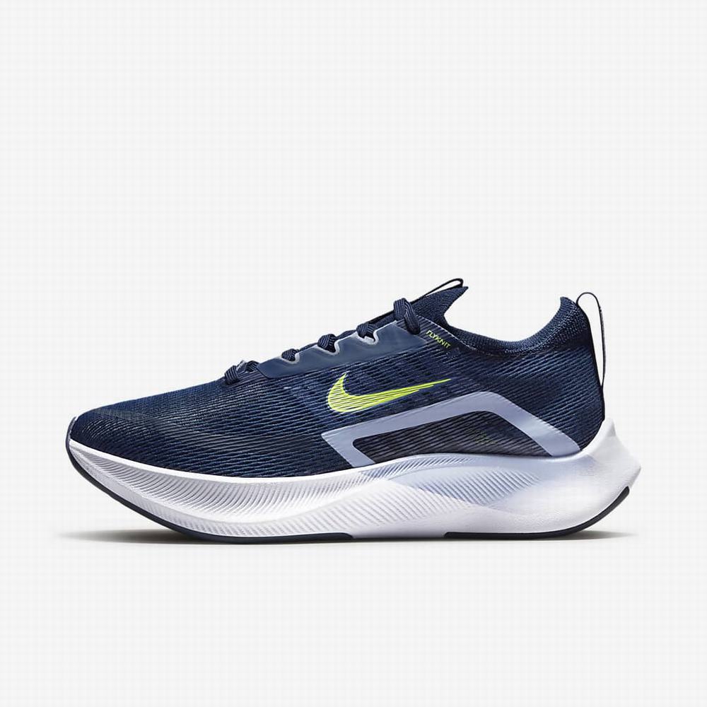 Nike Zoom Fly 4 Női Futócipő Sötétkék Világos | NI3765-X73