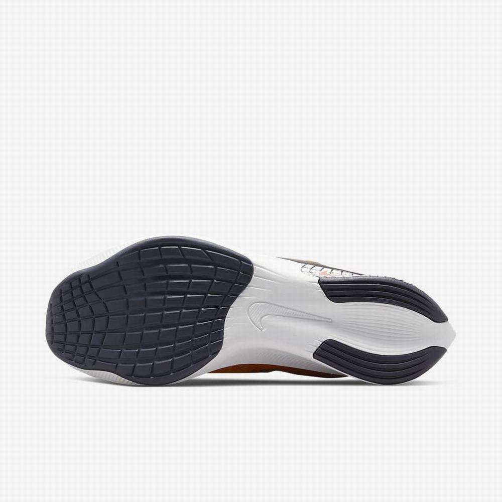 Nike Zoom Fly 4 Premium Férfi Futócipő Sárga Sötétobszidián Fehér Kék | NI9315-T98
