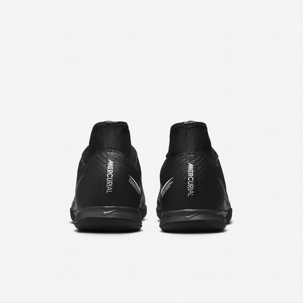 Nike Zoom Mercurial Superfly 9 Academy IC Férfi Focicipő Fekete Fehér Sötétszürke | NI3248-P17