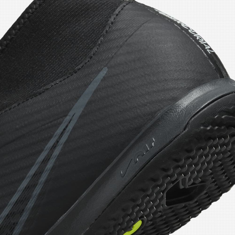 Nike Zoom Mercurial Superfly 9 Academy IC Férfi Focicipő Fekete Fehér Sötétszürke | NI3248-P17
