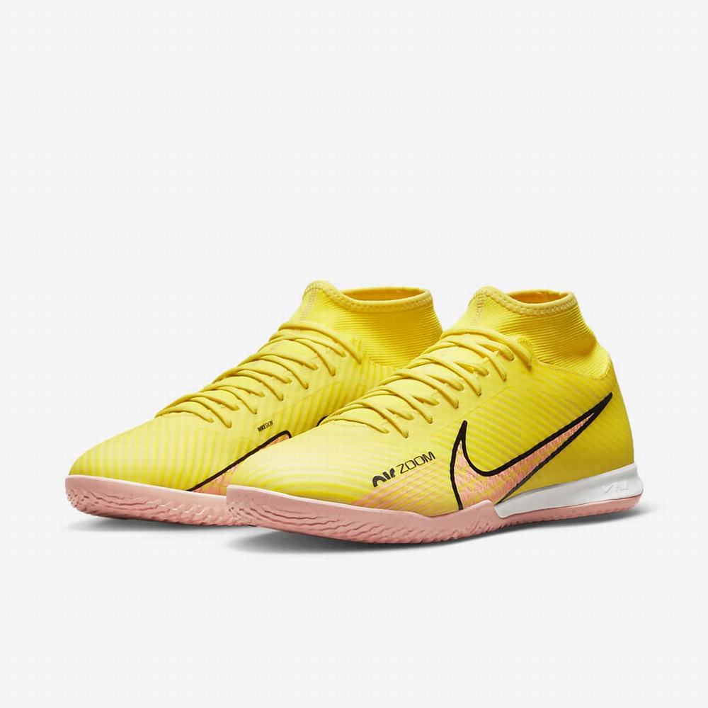 Nike Zoom Mercurial Superfly 9 Academy IC Férfi Focicipő Sárga Narancssárga | NI5019-U08