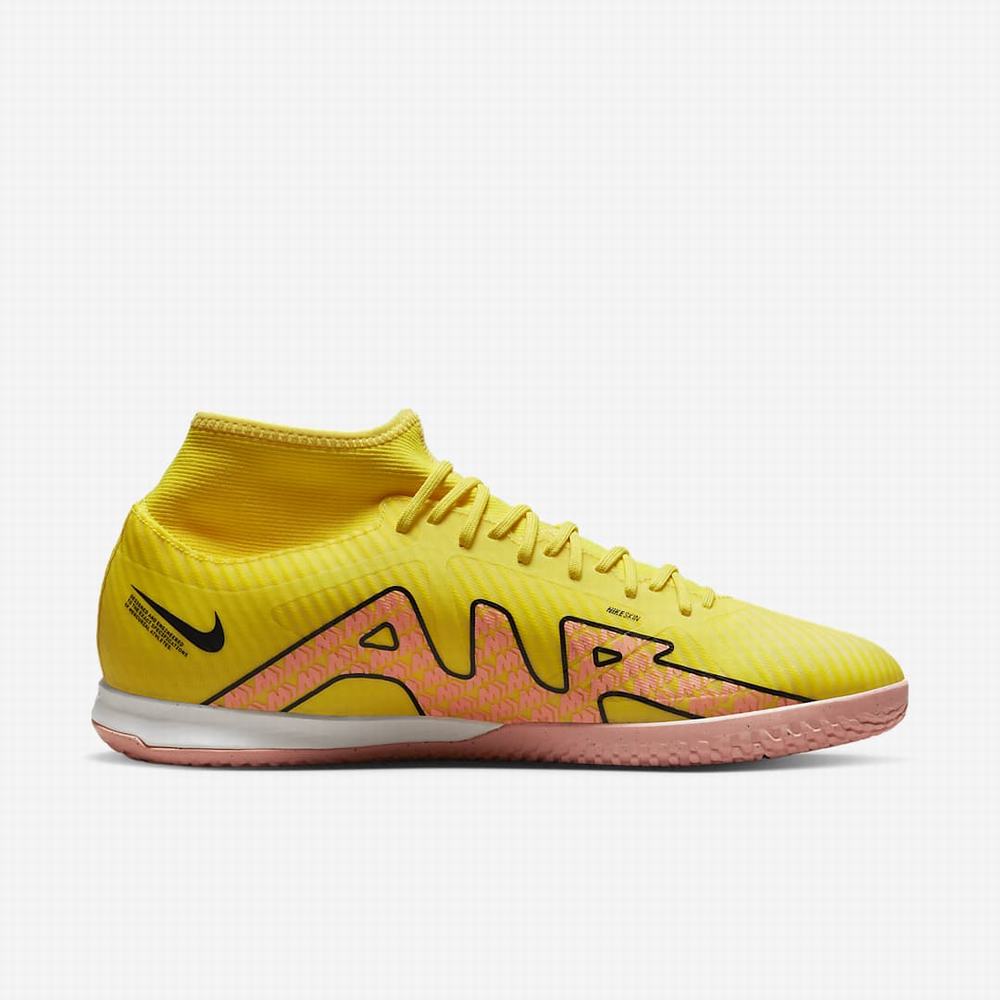 Nike Zoom Mercurial Superfly 9 Academy IC Női Focicipő Sárga Narancssárga | NI5260-F85