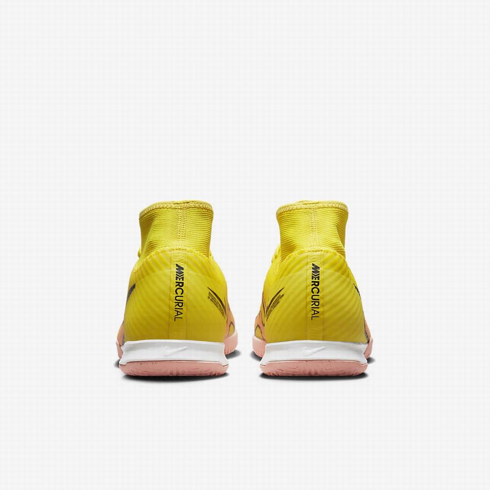 Nike Zoom Mercurial Superfly 9 Academy IC Női Focicipő Sárga Narancssárga | NI5260-F85