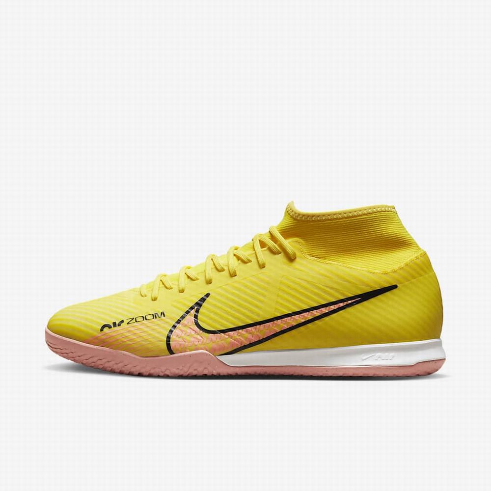 Nike Zoom Mercurial Superfly 9 Academy IC Női Focicipő Sárga Narancssárga | NI5260-F85