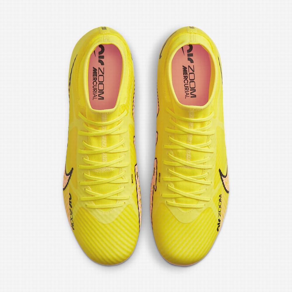 Nike Zoom Mercurial Superfly 9 Academy MG Multi-Ground Női Focicipő Sárga Narancssárga | NI1069-E82