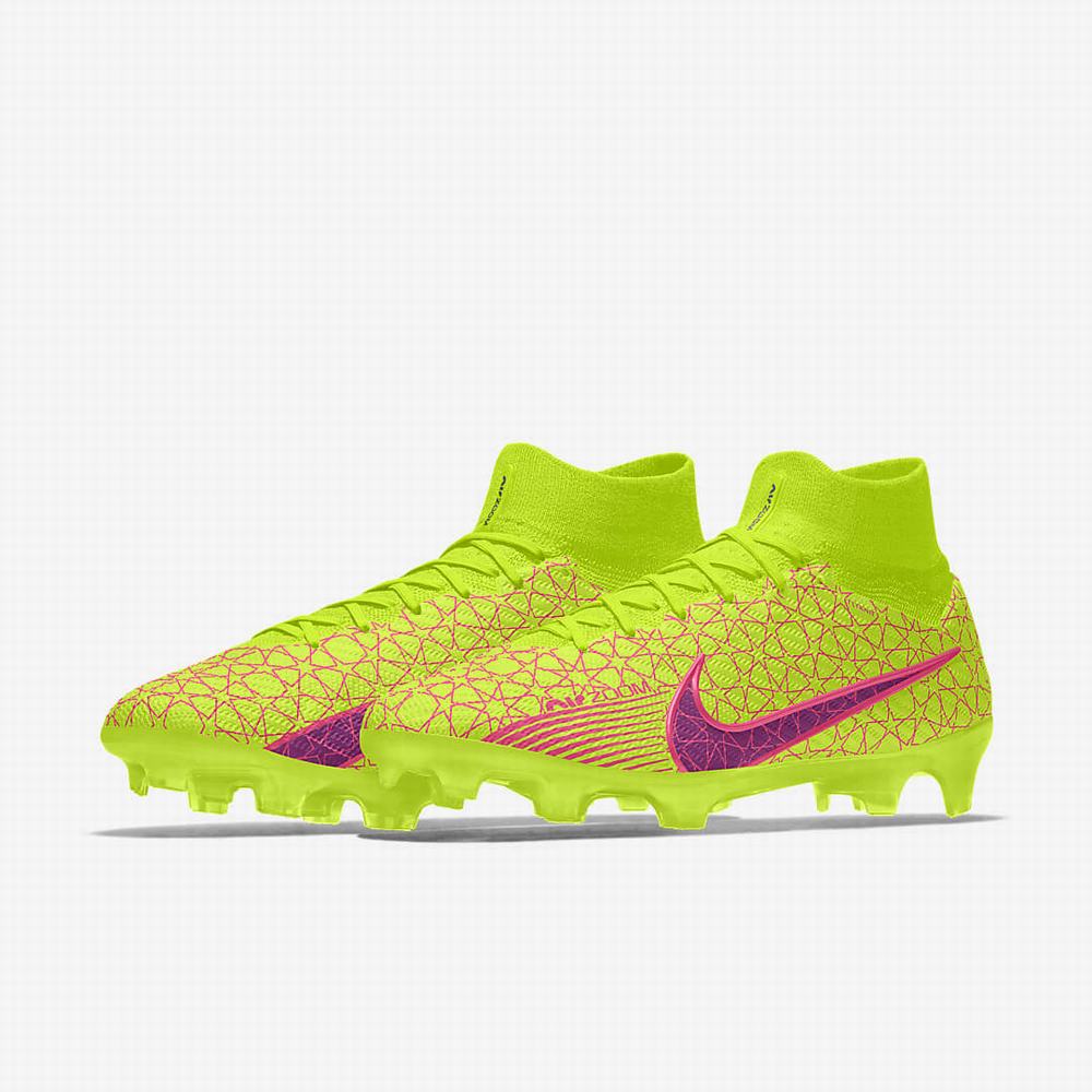 Nike Zoom Mercurial Superfly 9 Elite FG By You Firm-Ground Női Focicipő Színes | NI7968-P41