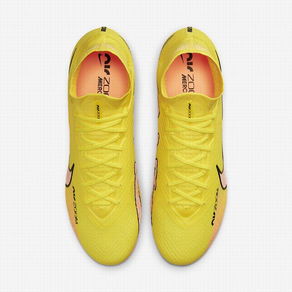 Nike Zoom Mercurial Superfly 9 Elite FG Firm-Ground Női Focicipő Sárga Lila Narancssárga | NI8175-E85