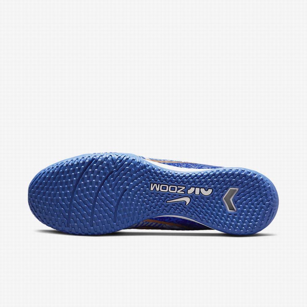 Nike Zoom Mercurial Vapor 15 Academy CR7 IC Női Focicipő Fehér Kék Metal Réz | NI2937-M51