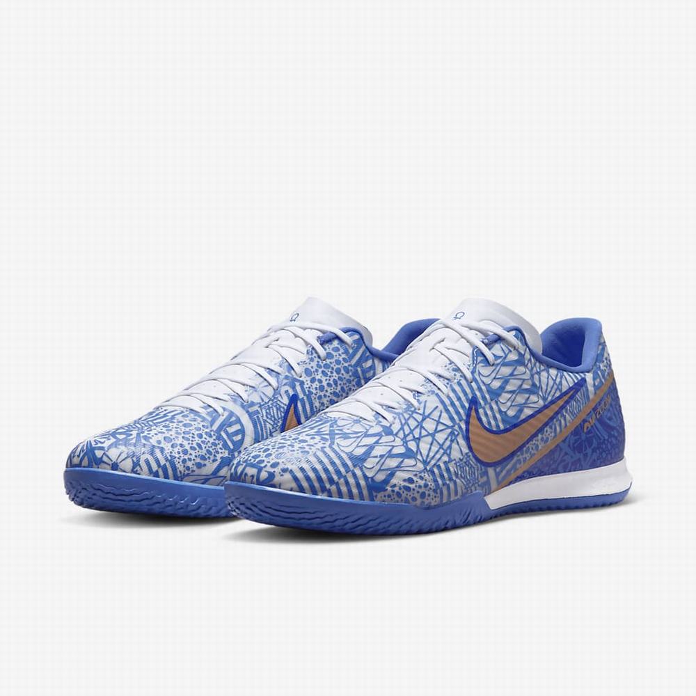 Nike Zoom Mercurial Vapor 15 Academy CR7 IC Női Focicipő Fehér Kék Metal Réz | NI2937-M51