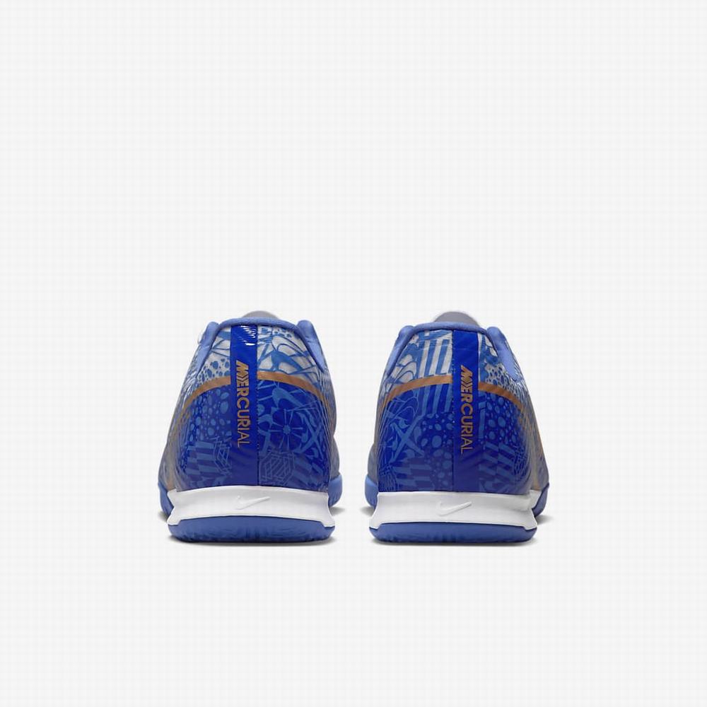 Nike Zoom Mercurial Vapor 15 Academy CR7 IC Női Focicipő Fehér Kék Metal Réz | NI2937-M51