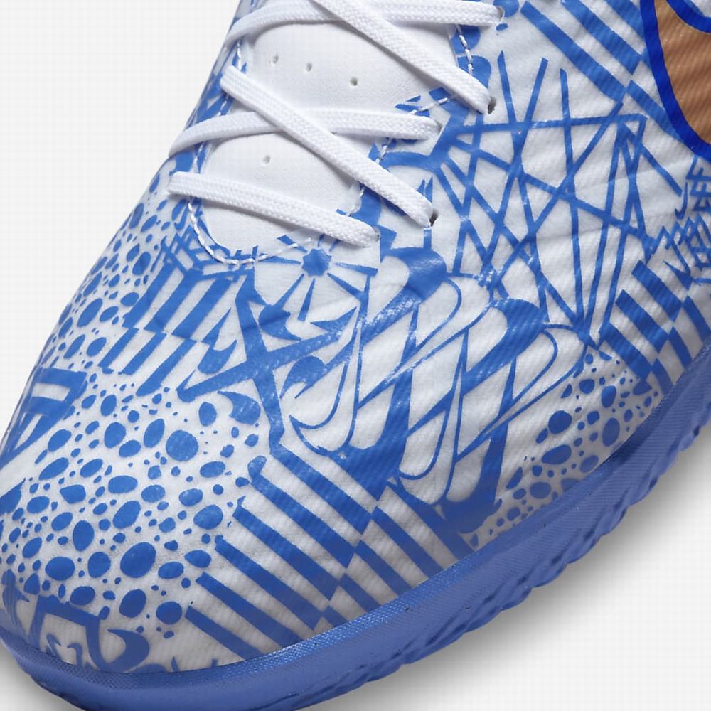 Nike Zoom Mercurial Vapor 15 Academy CR7 IC Női Focicipő Fehér Kék Metal Réz | NI2937-M51
