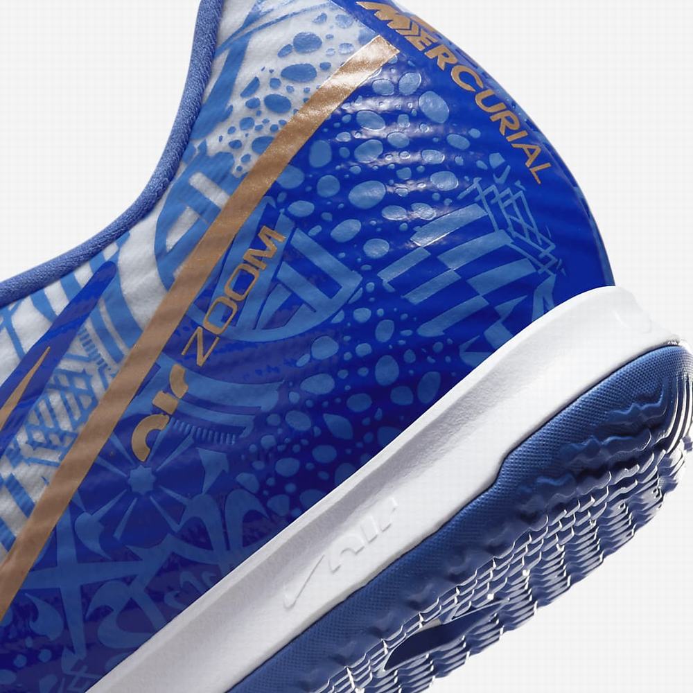 Nike Zoom Mercurial Vapor 15 Academy CR7 IC Női Focicipő Fehér Kék Metal Réz | NI2937-M51