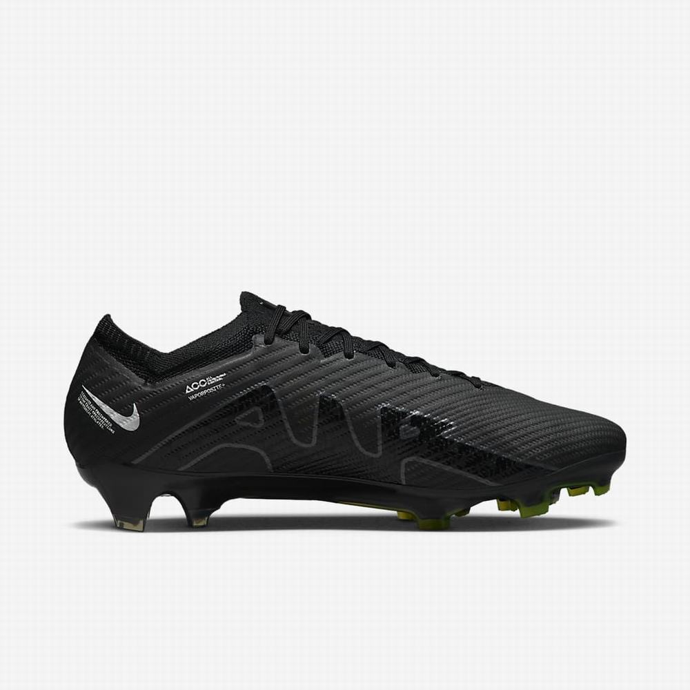 Nike Zoom Mercurial Vapor 15 Elite FG Firm Ground Női Focicipő Fekete Fehér Sötétszürke | NI6945-H39