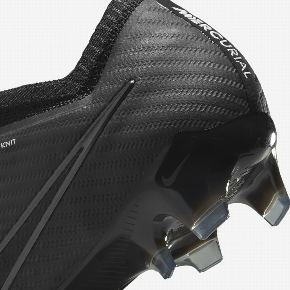 Nike Zoom Mercurial Vapor 15 Elite FG Firm Ground Női Focicipő Fekete Fehér Sötétszürke | NI6945-H39