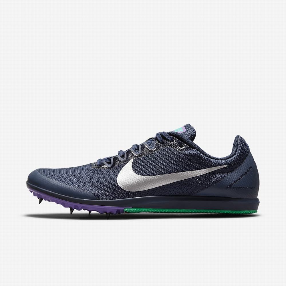 Nike Zoom Rival D 10 Férfi Szöges Cipő Obszidián Türkiz Metal Titán | NI9768-S80