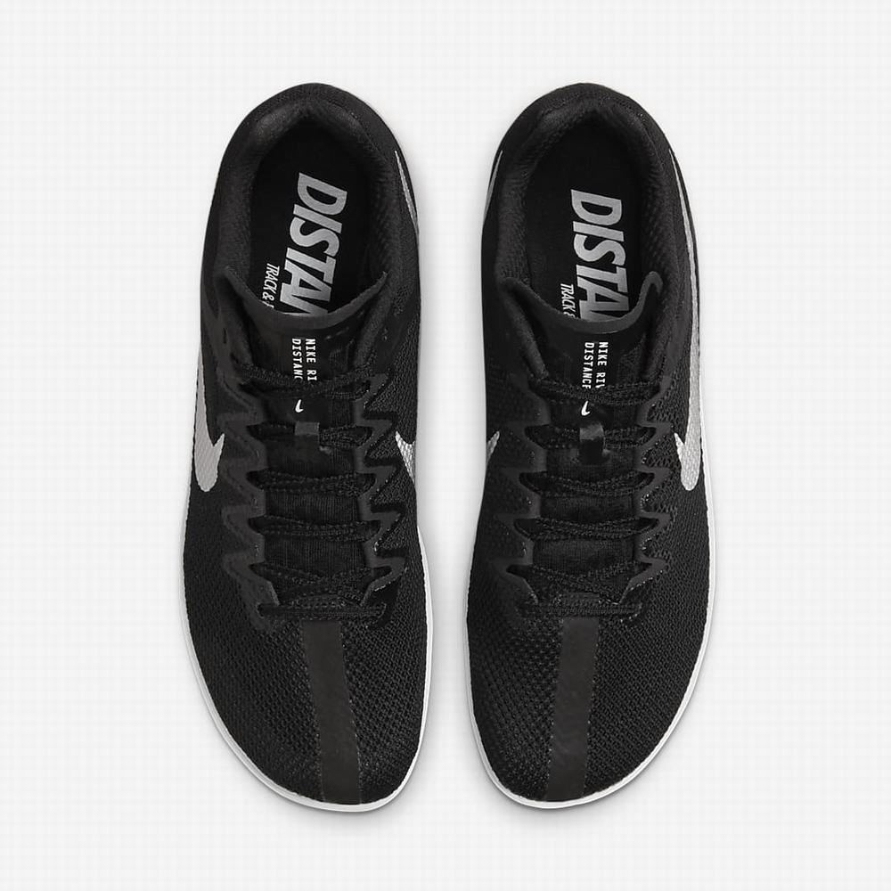 Nike Zoom Rival Férfi Szöges Cipő Fekete Sötétszürke Világos Szürke Metal Titán | NI0613-G35