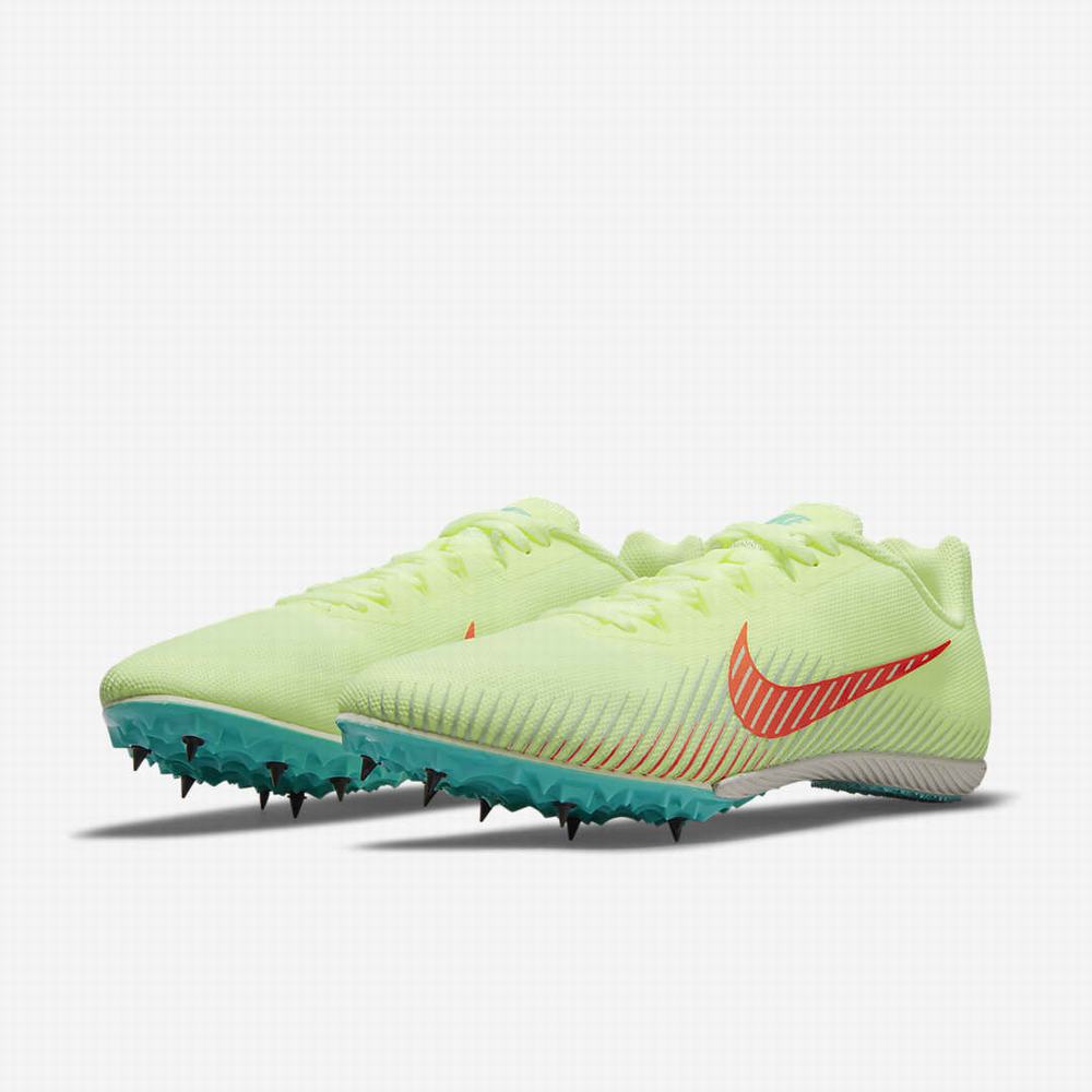 Nike Zoom Rival M 9 Női Szöges Cipő Zöld Türkiz Narancssárga | NI1902-J87