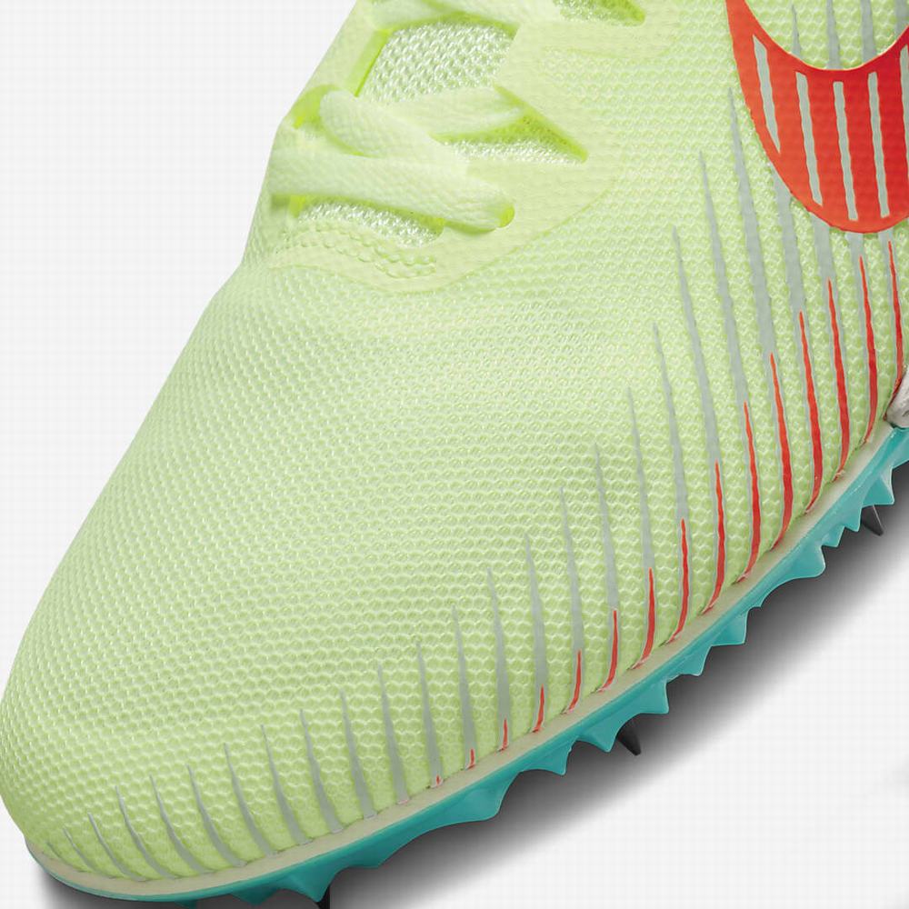 Nike Zoom Rival M 9 Női Szöges Cipő Zöld Türkiz Narancssárga | NI1902-J87