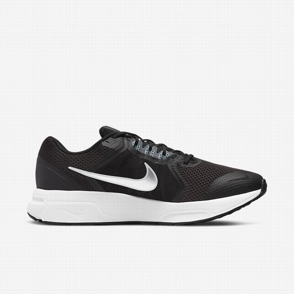 Nike Zoom Span 4 Férfi Futócipő Fekete Metal Szürke Szürke Metal Titán | NI1620-C87