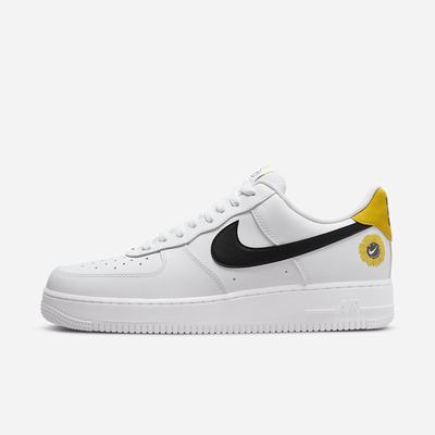 Nike Air Force 1 '07 LV8 Férfi Utcai Cipő Fehér Sötétsárga Fekete | NI0541-V36