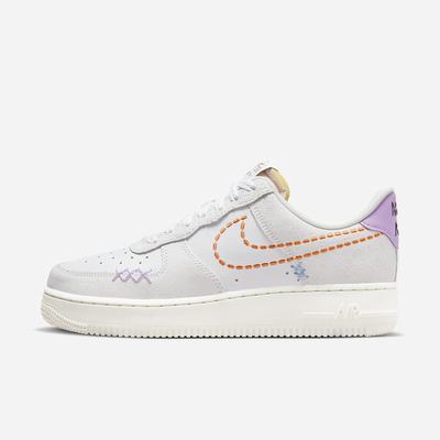 Nike Air Force 1 '07 SE Női Utcai Cipő Fehér Zöld Narancssárga | NI0152-Z34