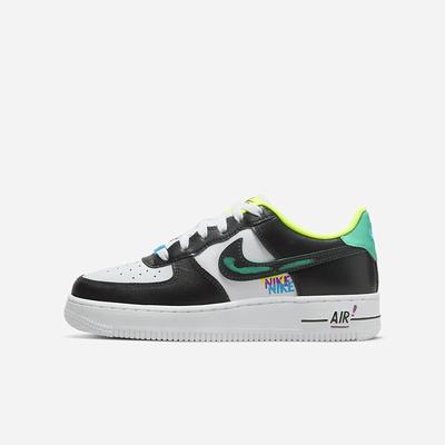 Nike Air Force 1 LV8 Gyerek Utcai Cipő Fehér Kék Fekete | NI5732-P87