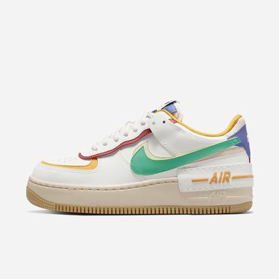 Nike Air Force 1 Shadow Női Utcai Cipő Fehér Sárga Zöld | NI1967-H02