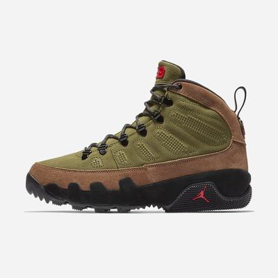 Nike Air Jordan 9 Retro NRG Férfi Bakancs Barna Piros Fekete Zöld | NI6017-E71