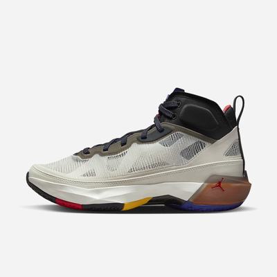 Nike Air Jordan XXXVII Férfi Kosárlabda Cipő Világos Szürke Fekete Sötétpiros | NI5402-Z65