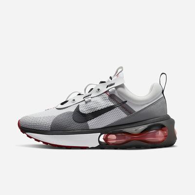 Nike Air Max 2021 SE Férfi Utcai Cipő Szürke Piros Fehér Fekete | NI9268-T61