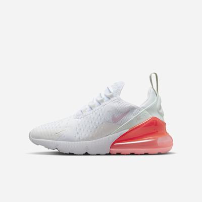 Nike Air Max 270 Gyerek Utcai Cipő Fehér Narancssárga Rózsaszín | NI4516-G09