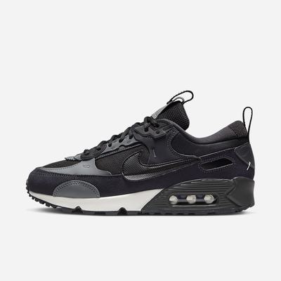 Nike Air Max 90 Futura Női Utcai Cipő Fekete Szürke Szürke Fekete | NI9240-U60