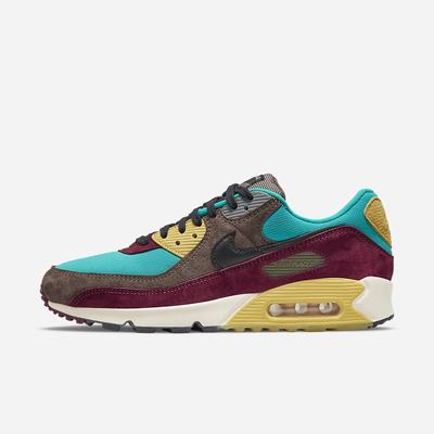 Nike Air Max 90 Férfi Utcai Cipő Zöld Arany Fekete | NI9760-N53