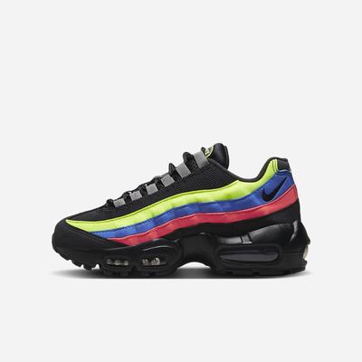 Nike Air Max 95 Gyerek Utcai Cipő Fekete Kék Fekete | NI3276-Q68