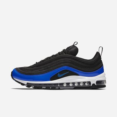 Nike Air Max 97 Férfi Utcai Cipő Fekete Szürke Fehér Kék | NI0241-C94