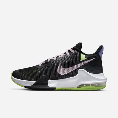 Nike Air Max Impact 3 Férfi Kosárlabda Cipő Fekete Zöld Lila Rózsaszín | NI1840-Y52