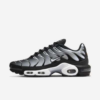 Nike Air Max Plus Férfi Utcai Cipő Fekete Metal Titán Fehér | NI9054-G46