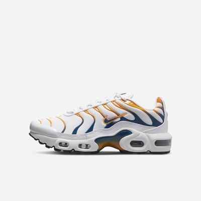 Nike Air Max Plus Gyerek Utcai Cipő Fehér Fekete | NI8201-M05