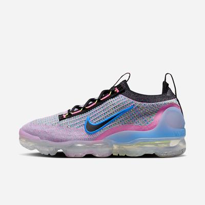 Nike Air VaporMax 2021 FK Next Nature Női Utcai Cipő Rózsaszín Kék Fekete | NI8935-Q65