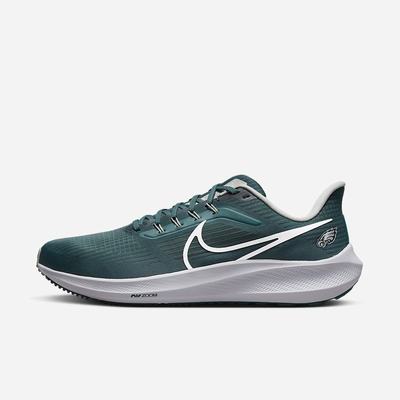 Nike Air Zoom Pegasus 39 (NFL Philadelphia Eagles) Férfi Futócipő Türkiz Titán Fehér | NI0342-T98