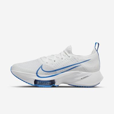 Nike Air Zoom Tempo NEXT% Férfi Futócipő Fehér Platina Fekete Kék | NI9730-S18