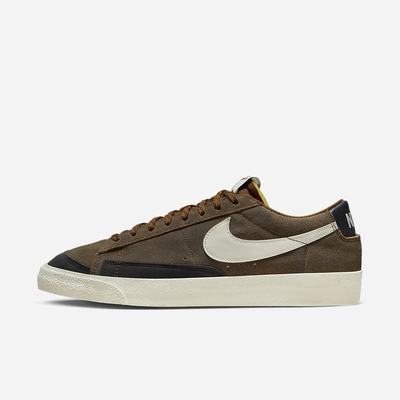 Nike Blazer Low '77 Premium Vintage Férfi Utcai Cipő Barna Narancssárga | NI7059-W81