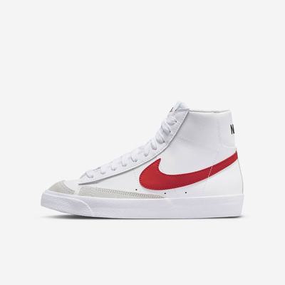 Nike Blazer Mid '77 Gyerek Utcai Cipő Fehér Kék Fekete Piros | NI6250-B01