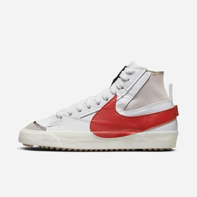 Nike Blazer Mid '77 Jumbo Férfi Utcai Cipő Fehér Piros | NI4095-V02