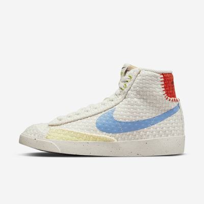 Nike Blazer Mid '77 Next Nature Női Utcai Cipő Bézs Narancssárga Kék | NI3576-D38