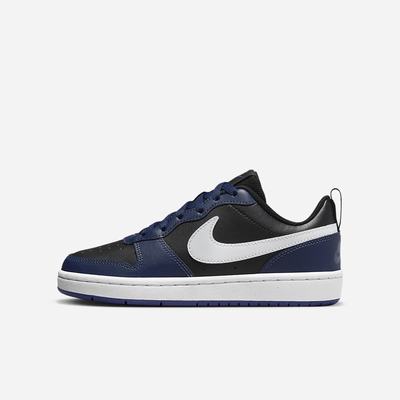 Nike Court Borough Low 2 Gyerek Utcai Cipő Sötétkék Fekete Sötétlila Fehér | NI9025-C85